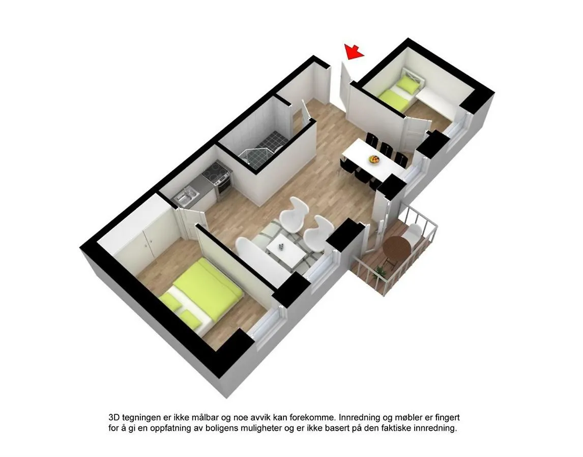 Modern Apartment In City Centre Μπέργκεν
